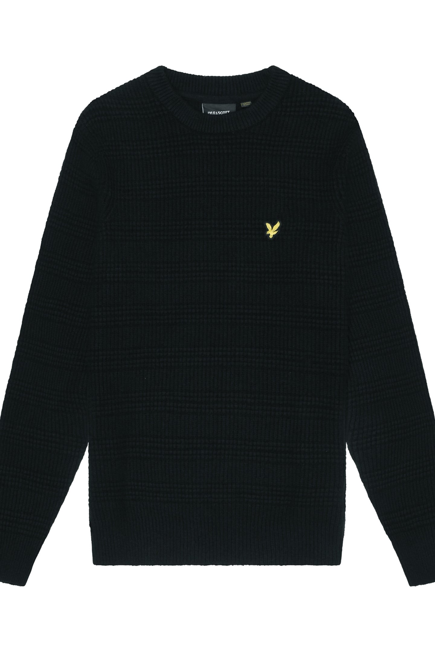 WAFFLE KNIT JUMPER JET BLACK 4