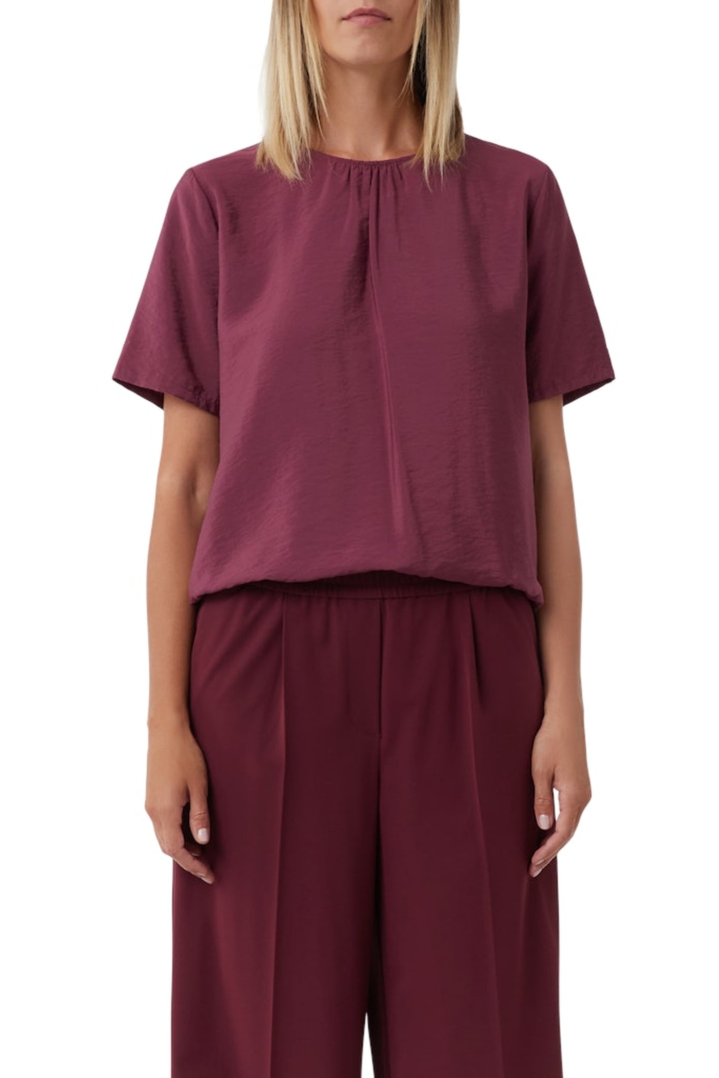 COMMA BLOUSES BURGUNDY 2
