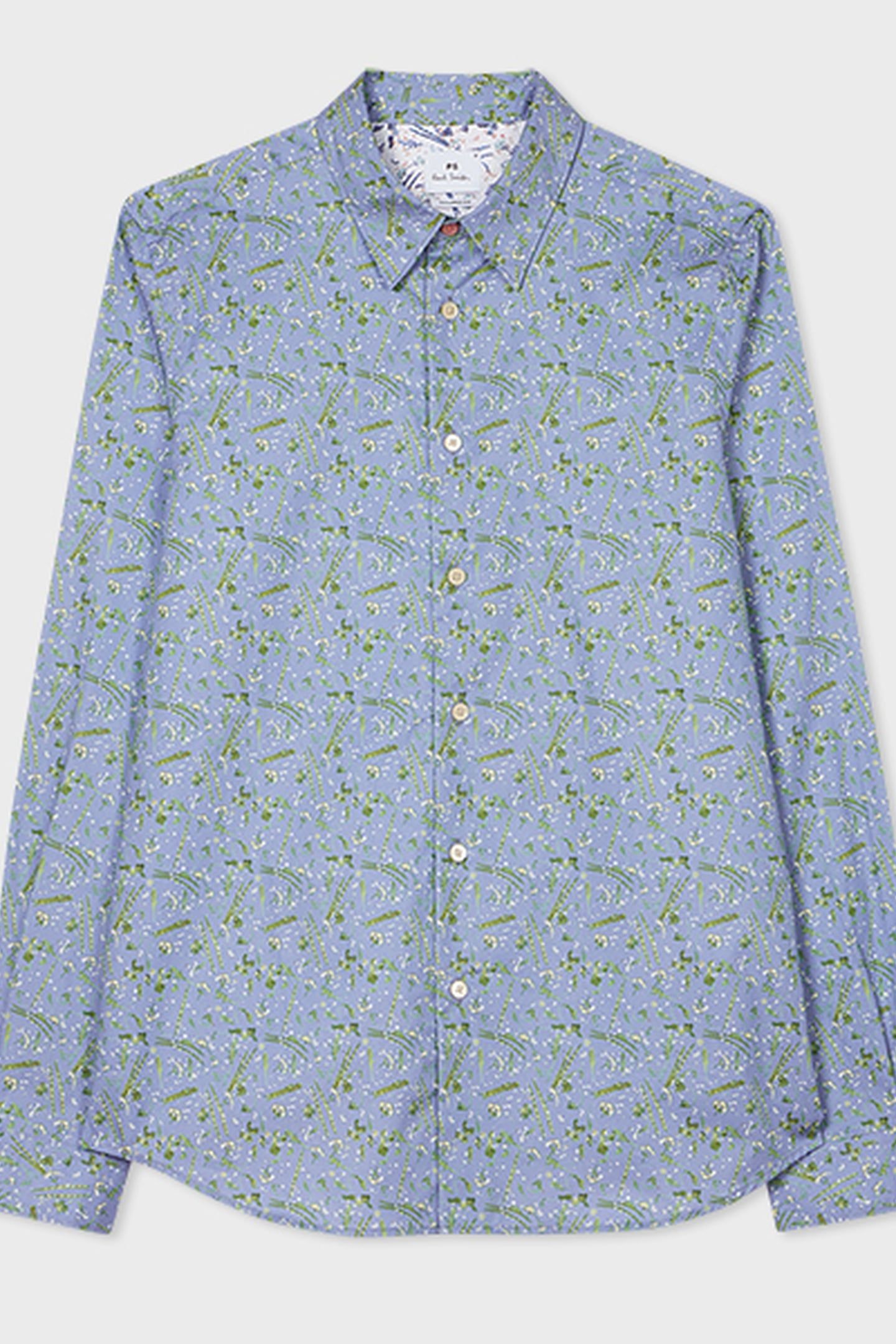 LS TAILORED FIT SHIRT LIGHT BLUE 2