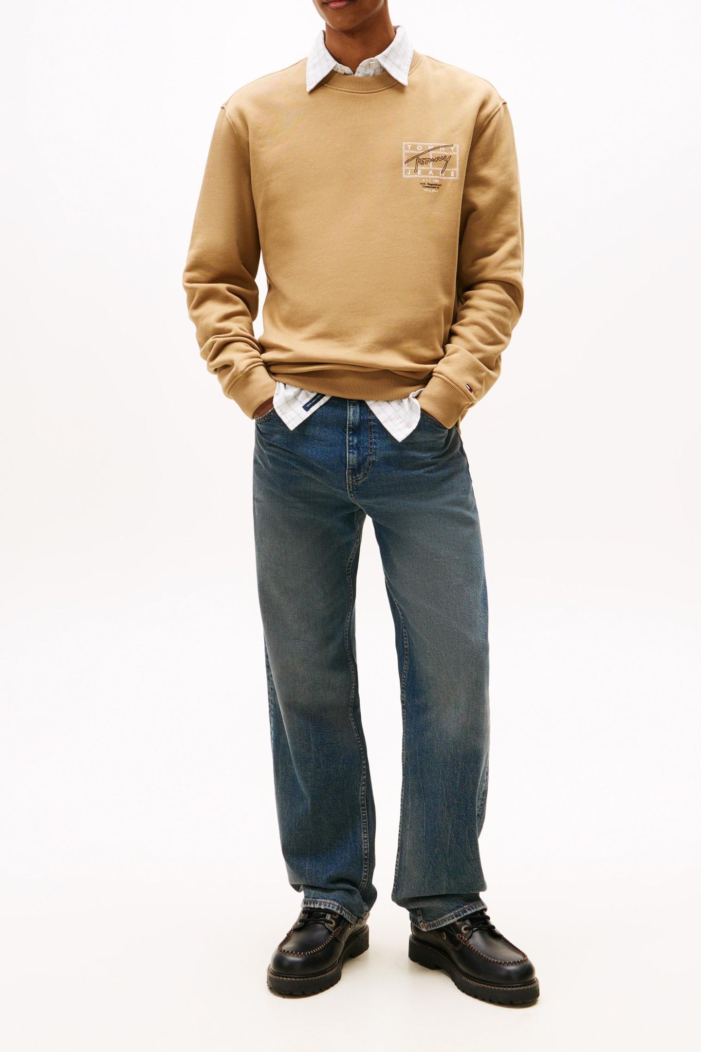 REGULAR ENTRY DNA PULLOVER SWEATSHIRT DARK DUNE 4