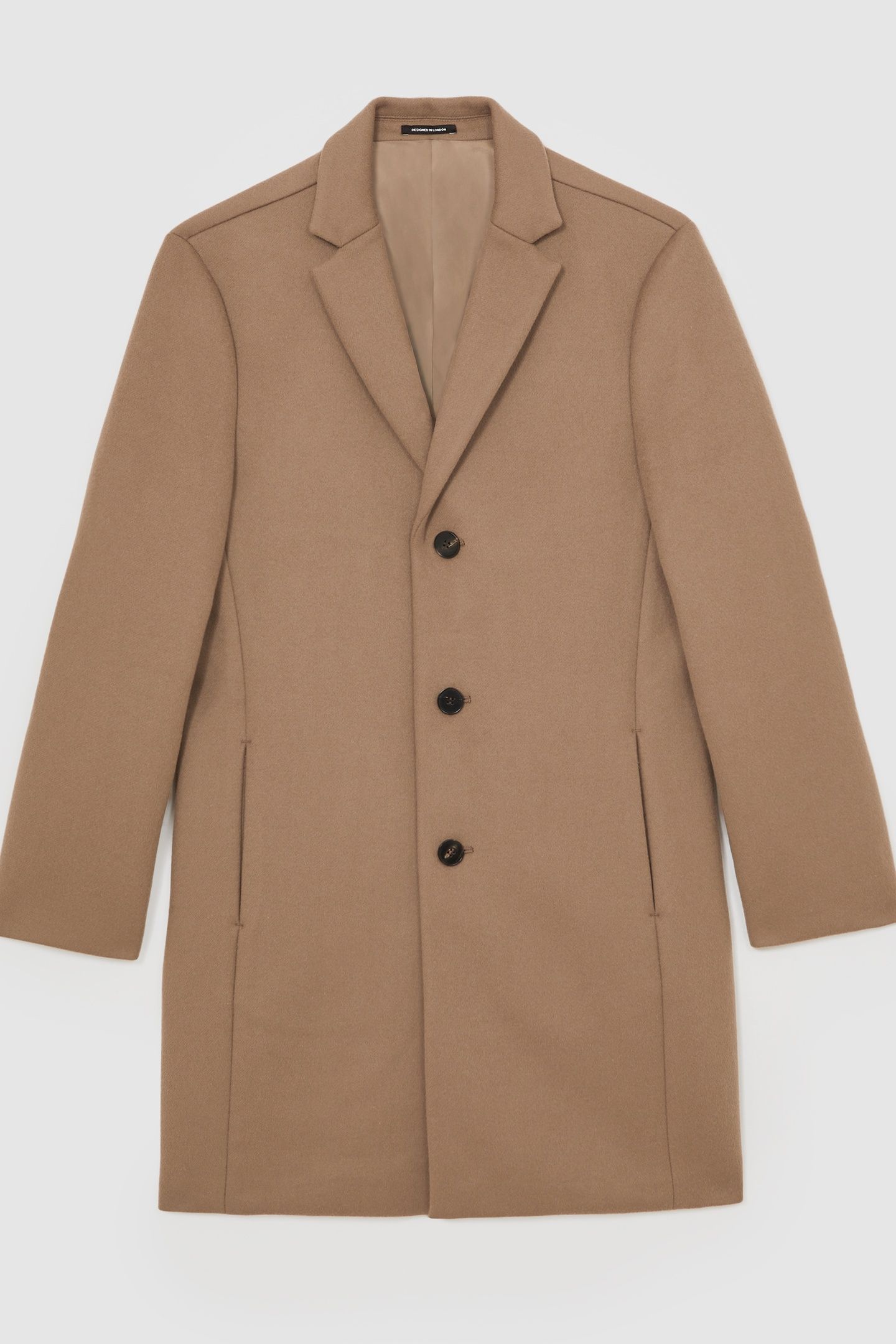 LS SB WOOL BLEND OVERCOAT LIGHT BROWN 7
