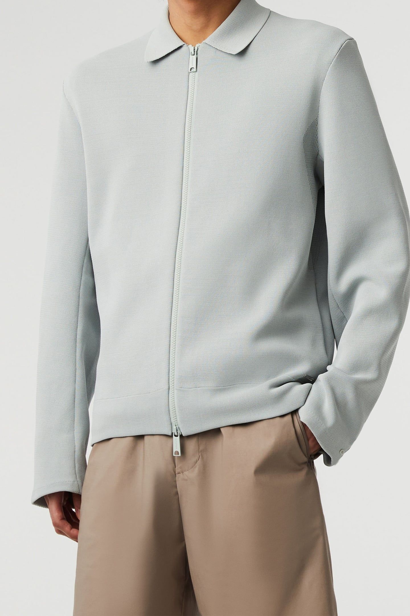 FANOA V1.Y8.01 FLAT-KNIT-JACKET SAGE 1