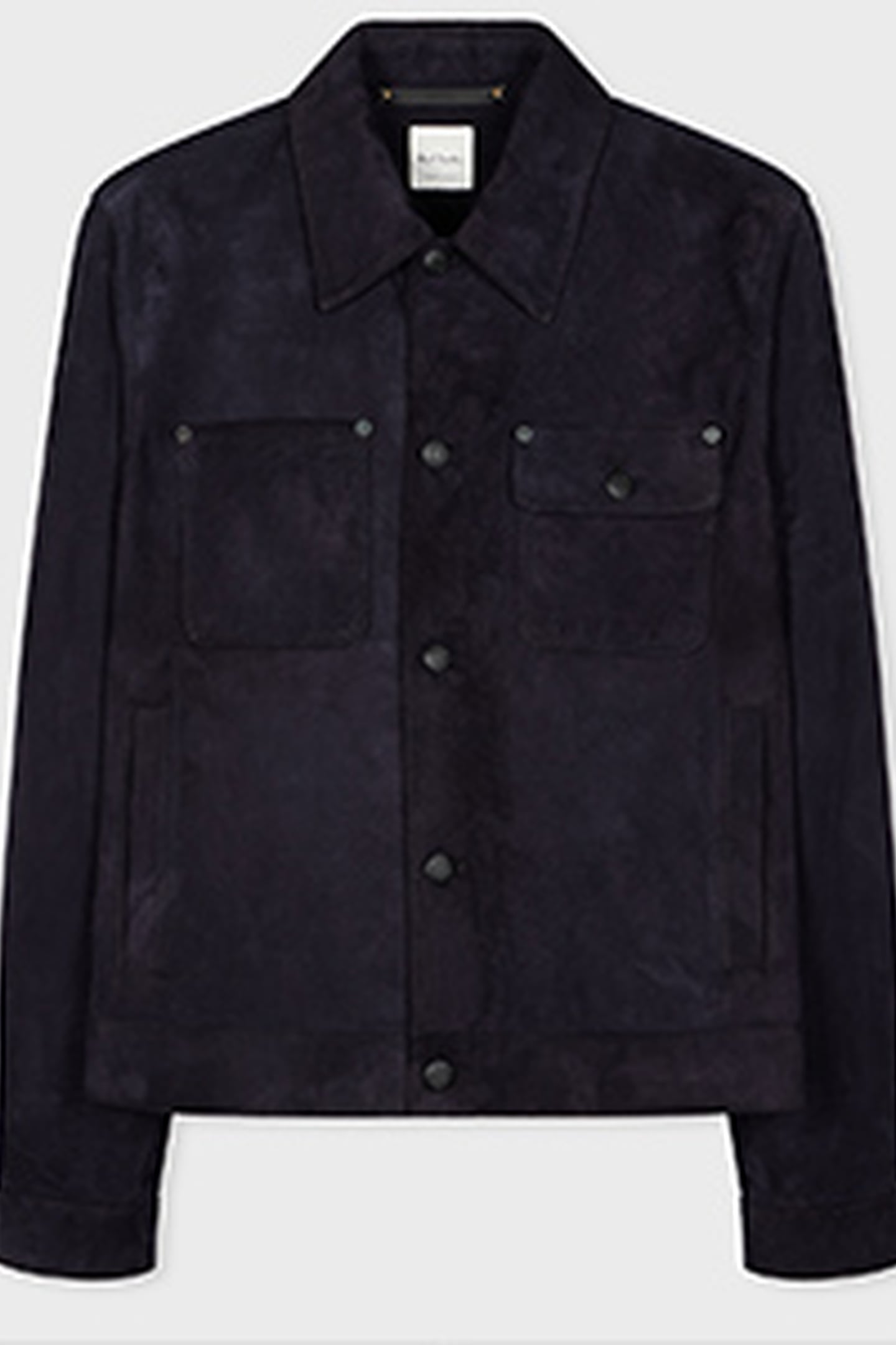 SLIM FIT SUEDE DENIM STYLE JACKET VERY DARK NAVY 5