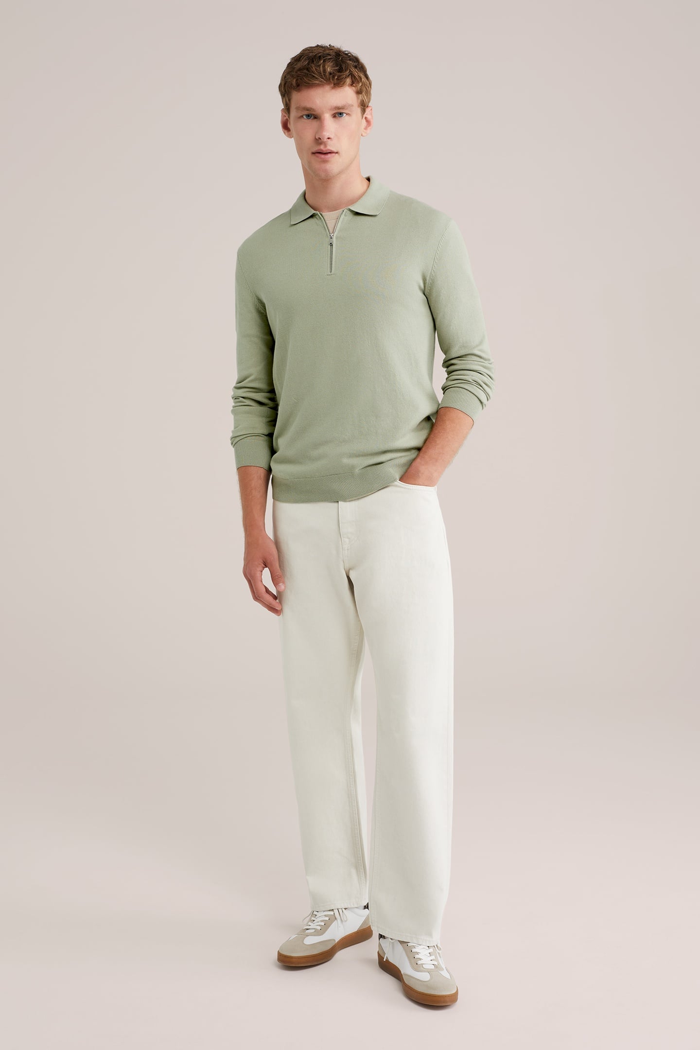 HALFWAY ZIPPER LIGHT GREEN 3