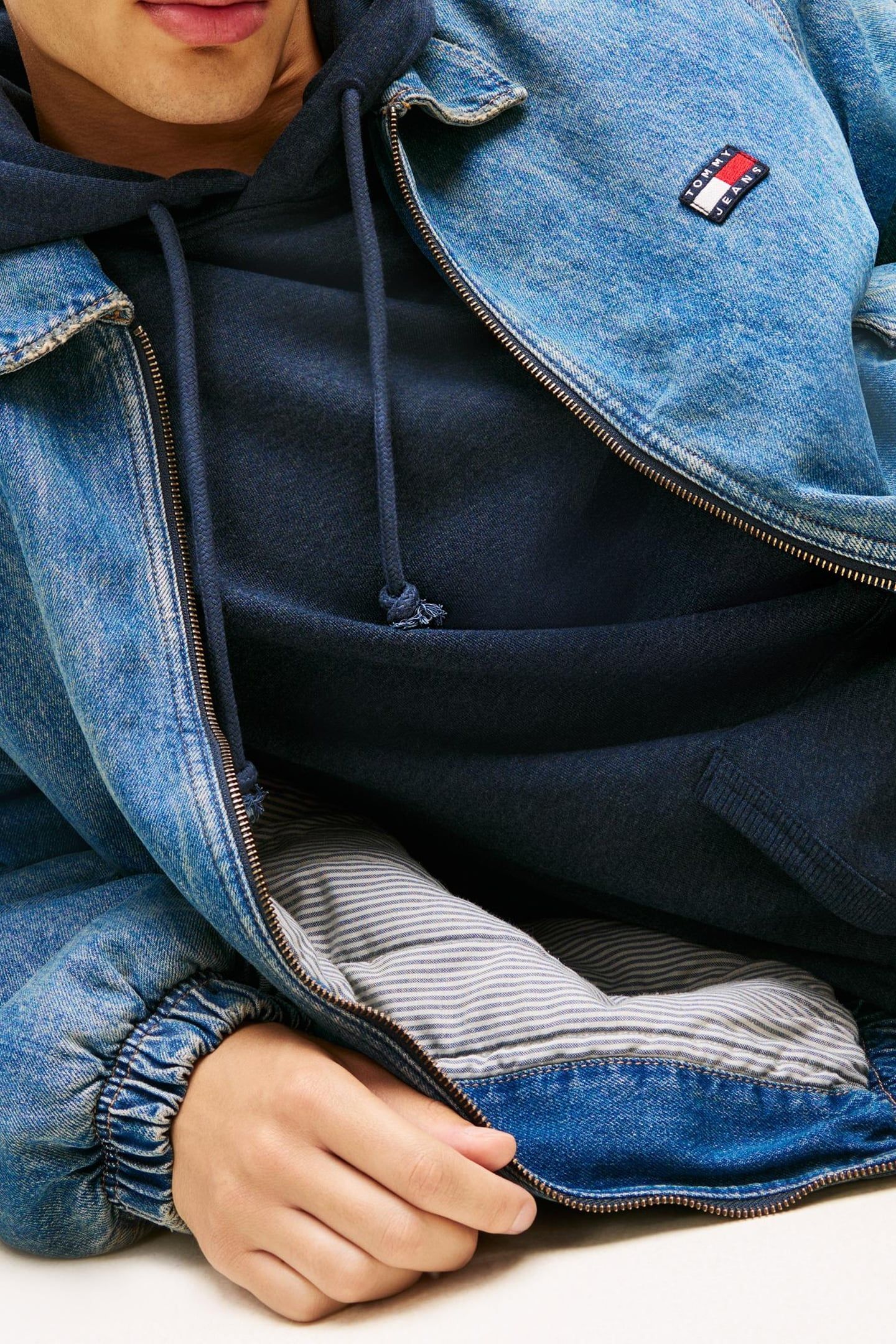 ESSENTIAL PADDED JACKET DENIM MEDIUM 5