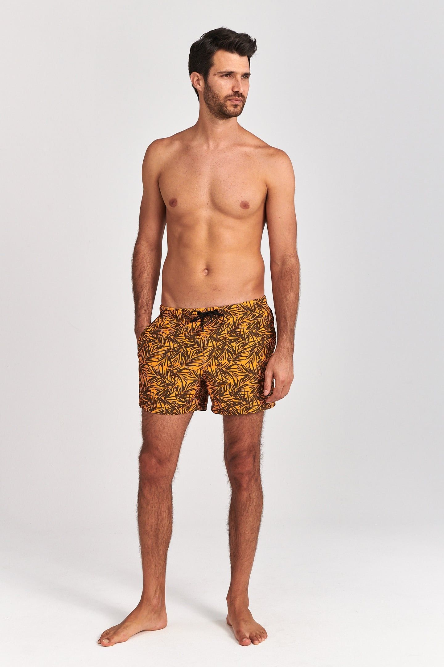 SWIM SHORT BAMBOO 4-WAY STRETCH TILE BLUE 2