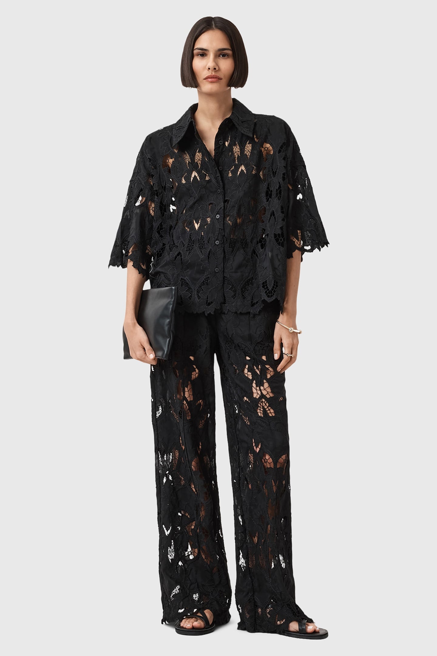CHARLI EMB SHIRT BLACK 3