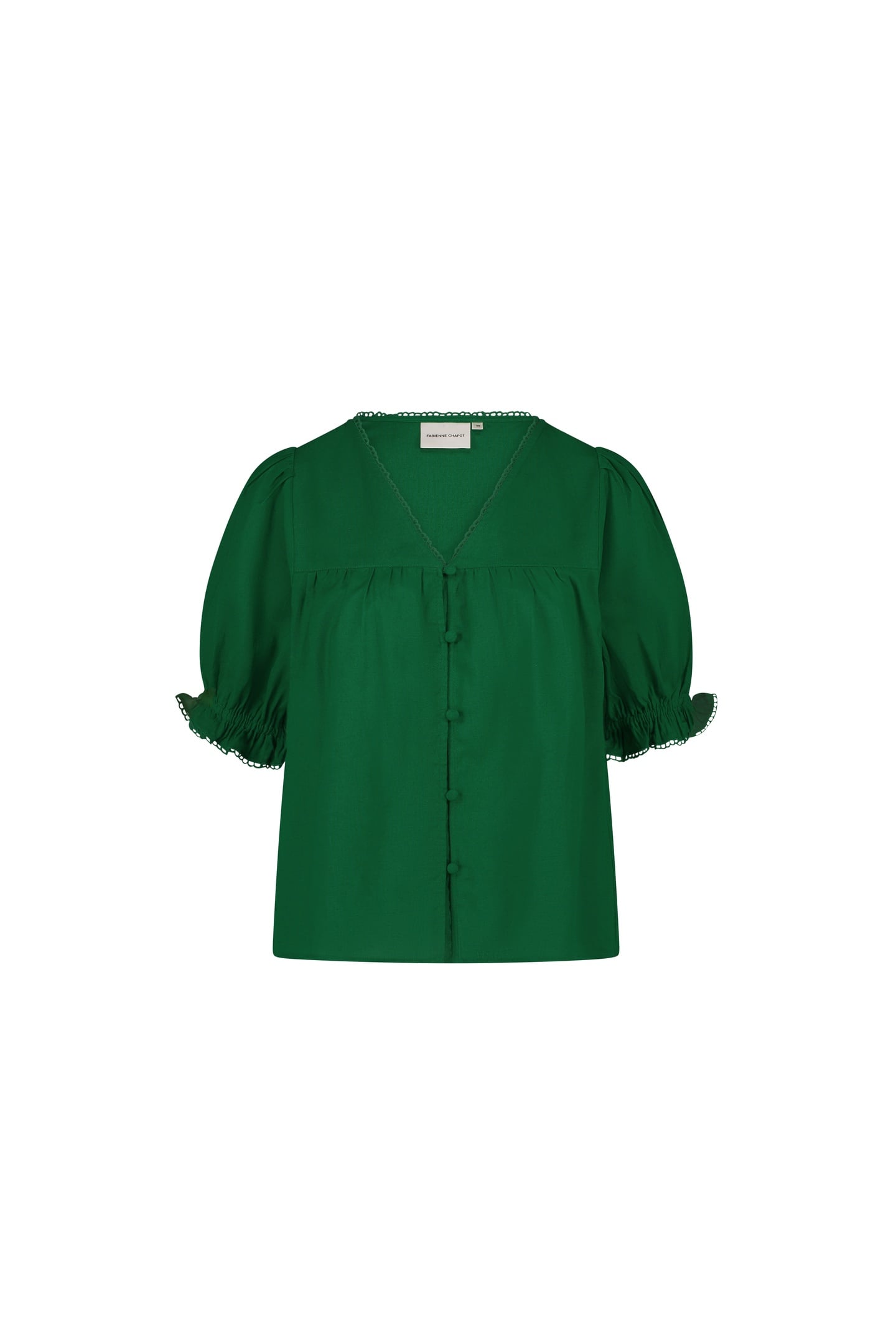 JUNO BLOUSE GREEN GLOW 4