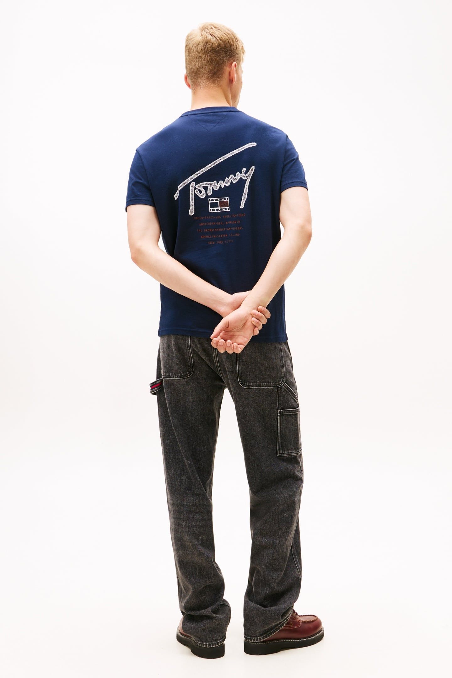 REGULAR SIGN BACKPRINT T-SHIRT DARK NIGHT NAVY 3