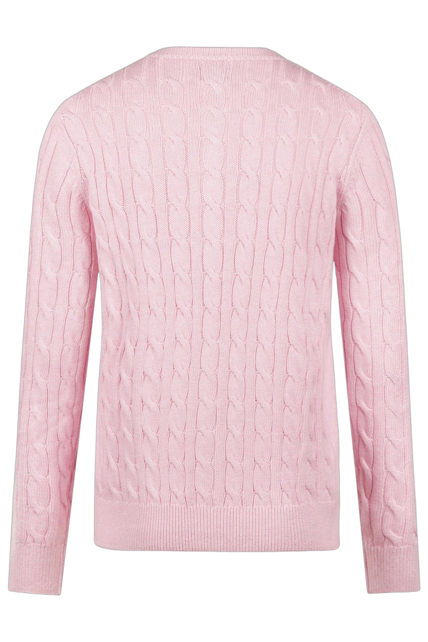 CABLE BUTTON CARDIGAN LIGHT PINK 4