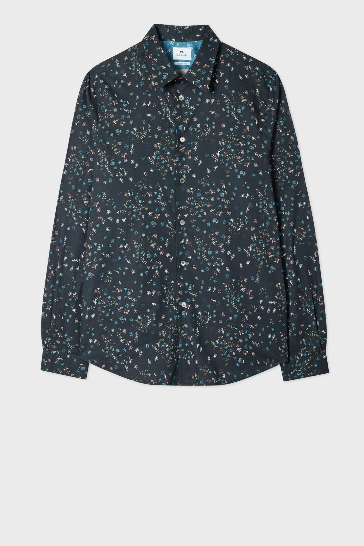 LS TAILORED FIT SHIRT VERY DARK NAVY 1