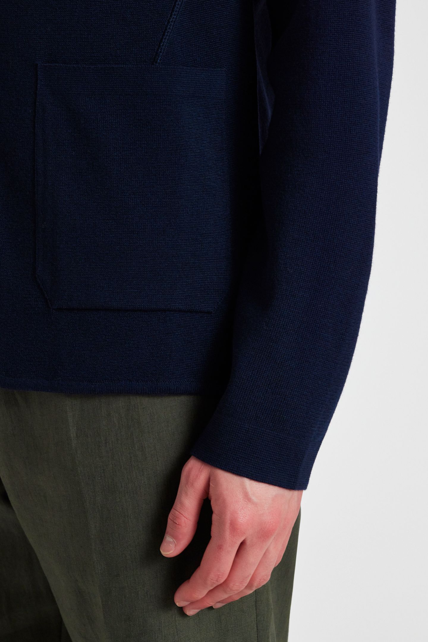 KNITTED JACKET VERY DARK NAVY 9