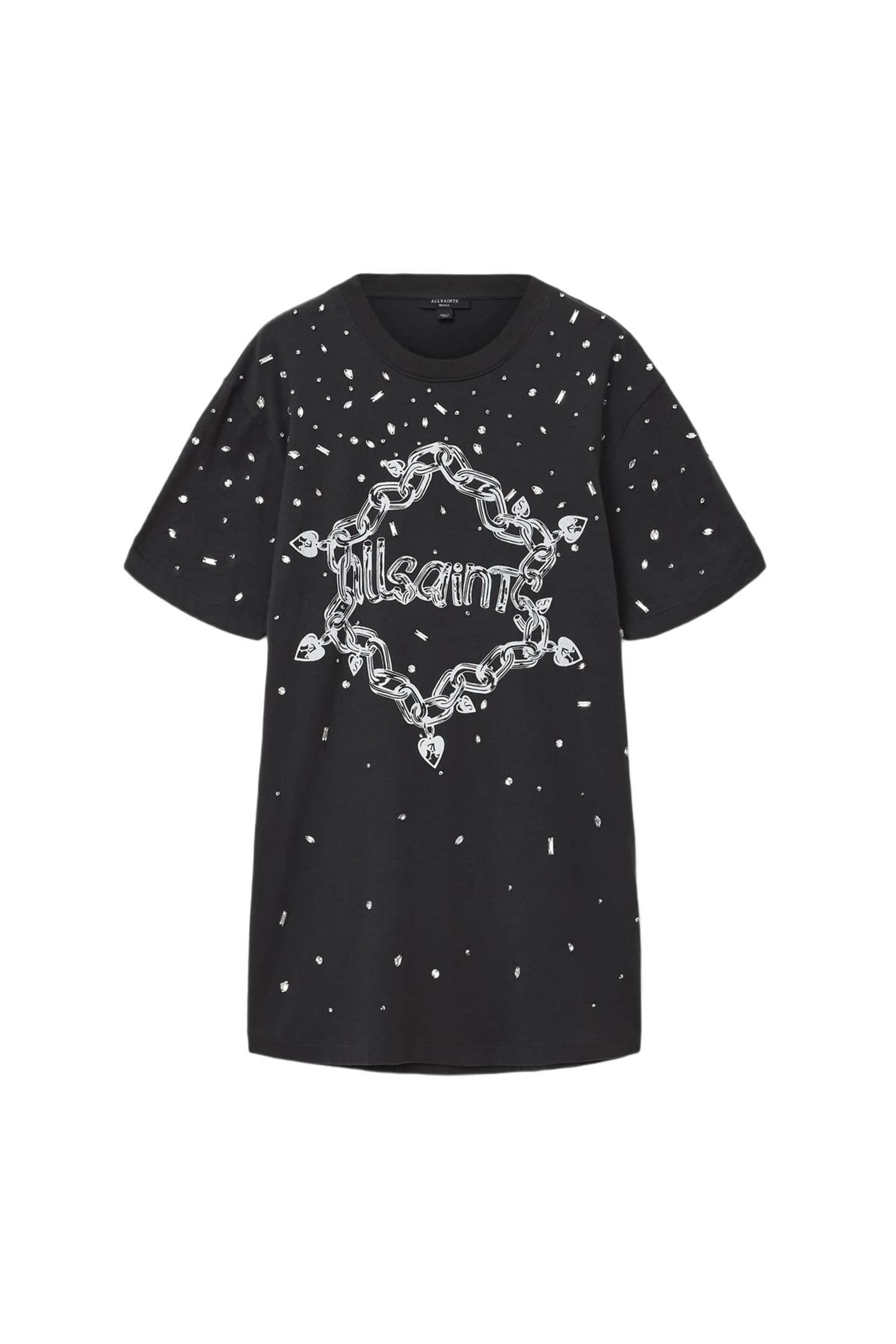 DRIP SCATTER DRESS WASHED BLACK 4