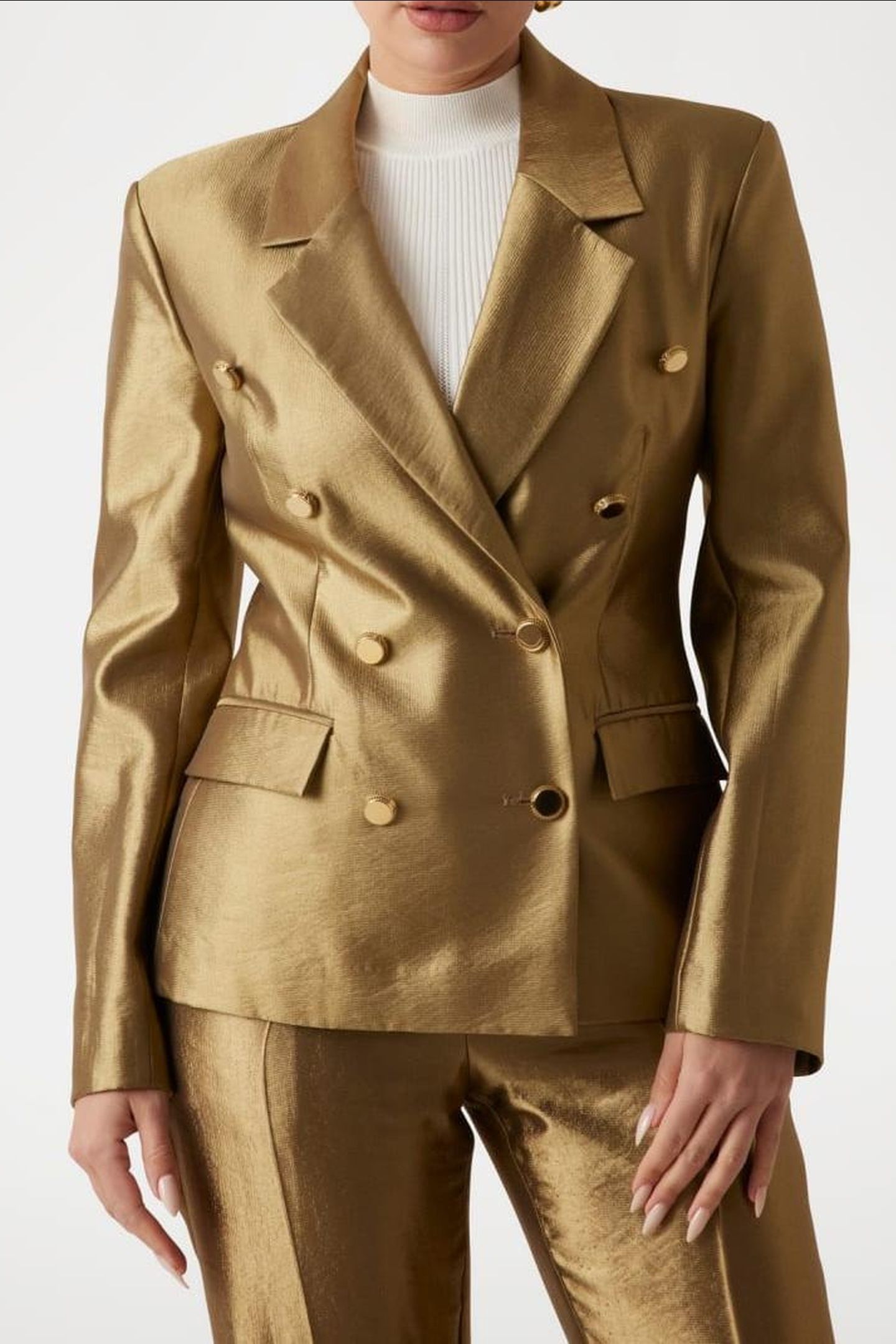 MARCIANO BY GUESS MILLA DOUBLE BREAST JACKET ANTIQUE GOLD MU 2