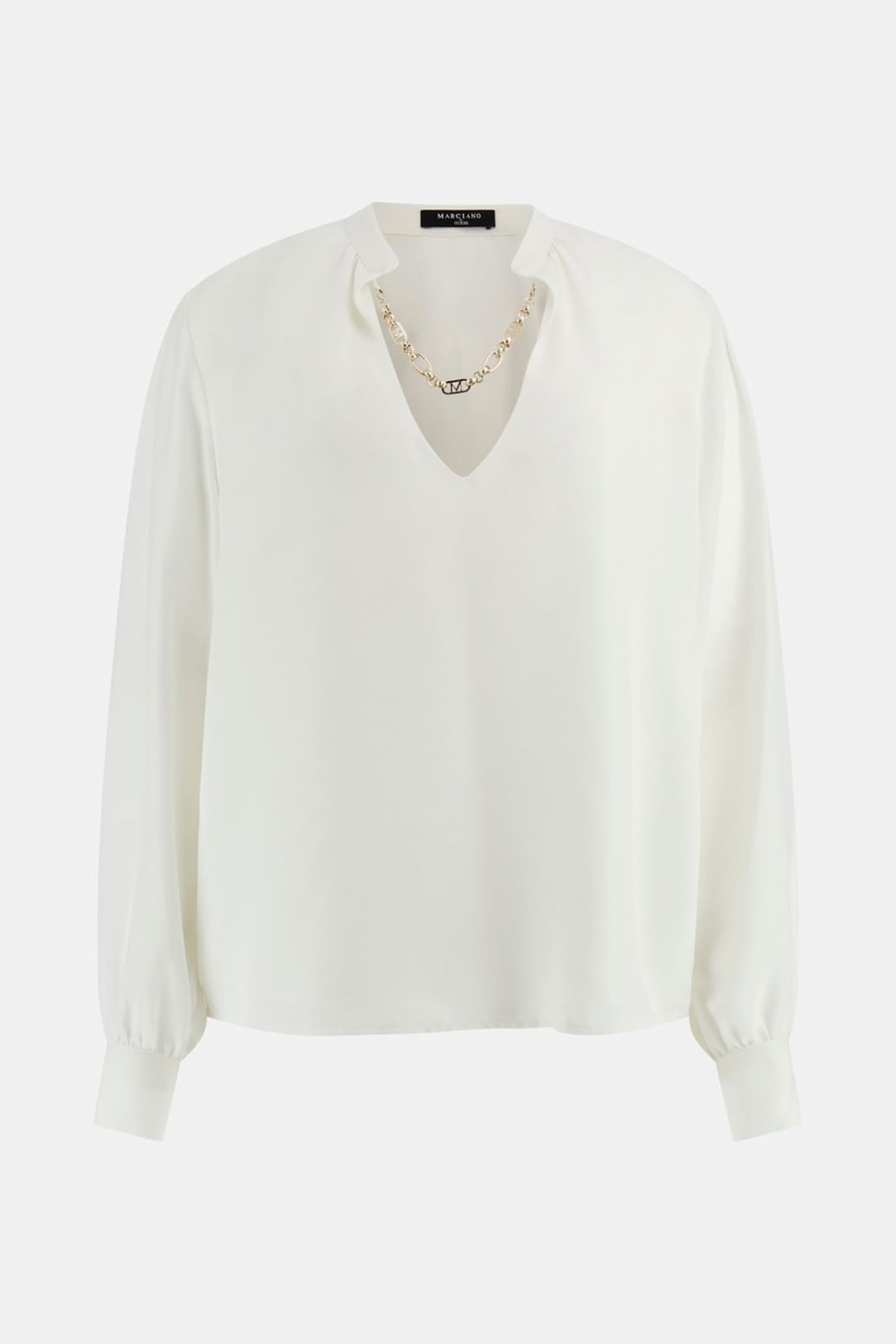 MARCIANO BY GUESS GRETA LS TOP W/ CHAIN MACADAMIA 4