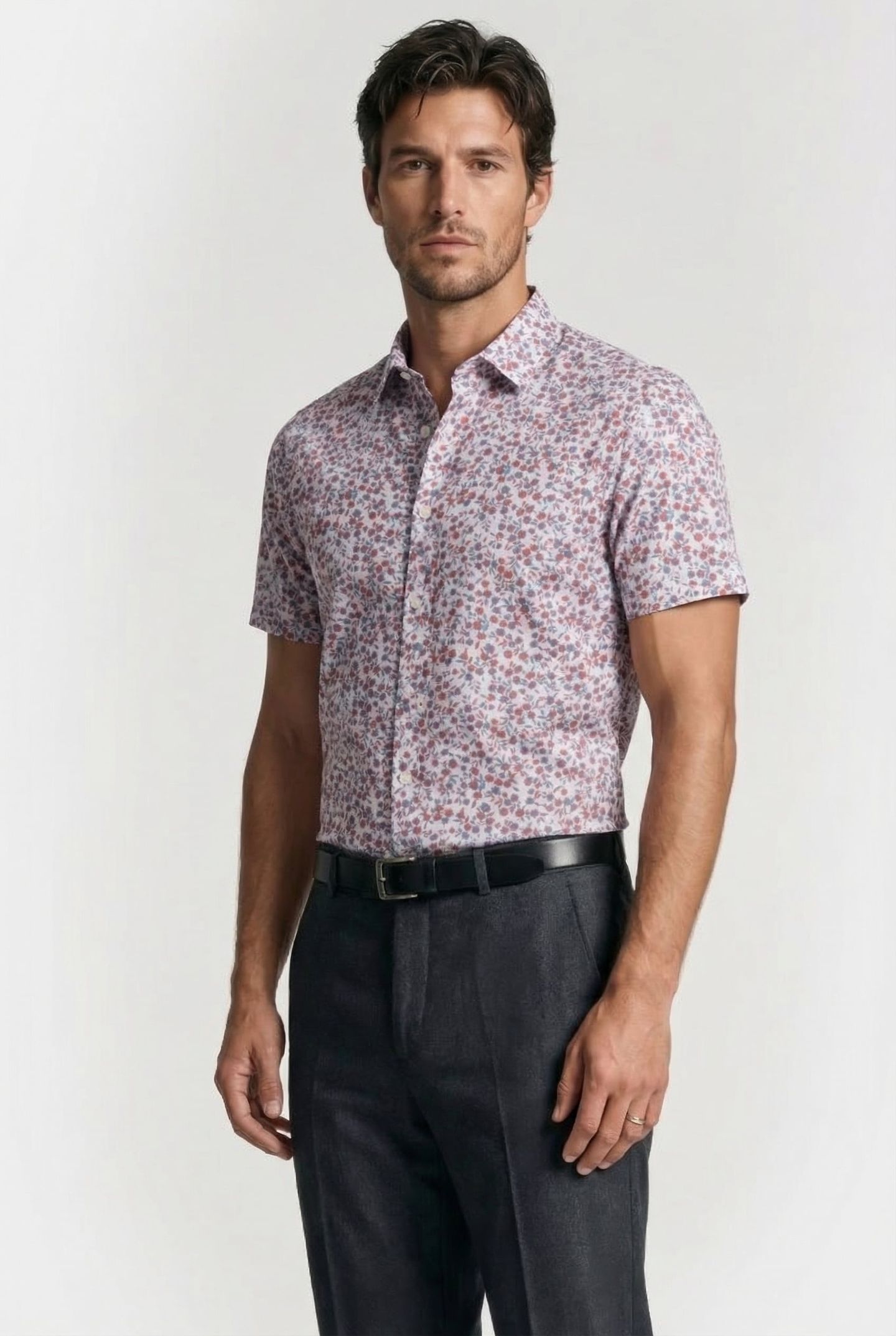 SS GRDN FLR COT NYL SHIRT WHITE 1