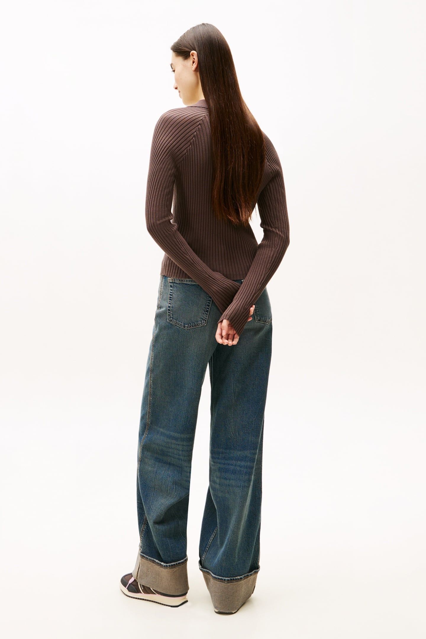 RIBBED POLO BLACK WALNUT 5