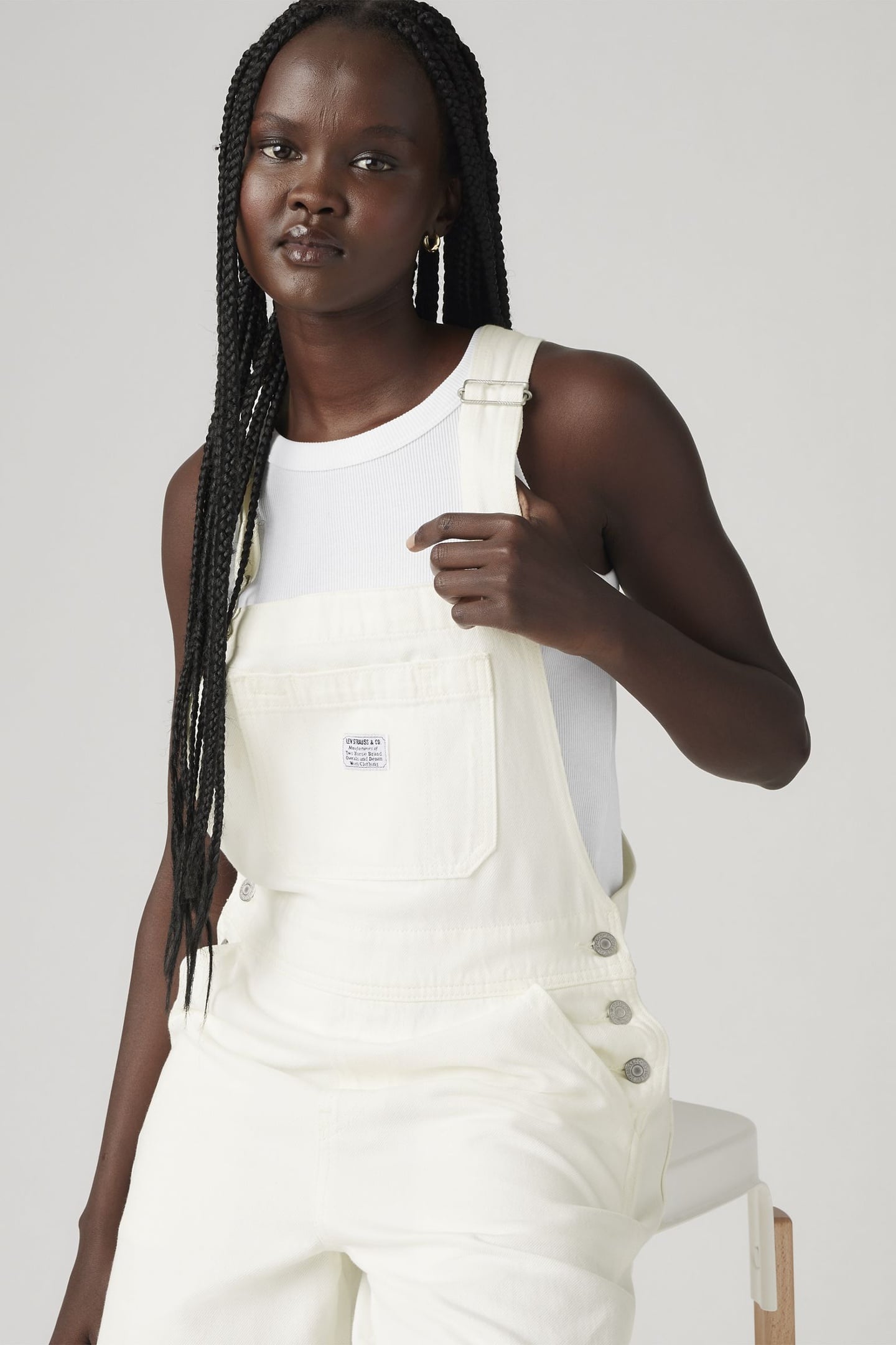 XL OVERALLS WHITE 5