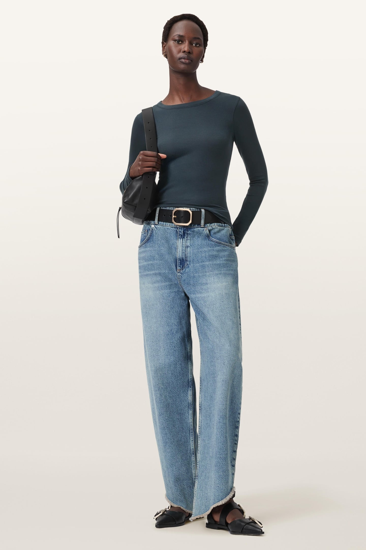 RINA LS CREW NECK DARK SLATE BLUE 3