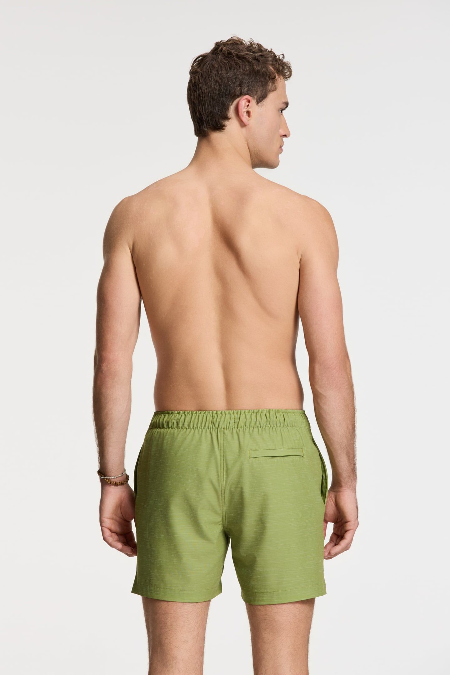 OWEN SWIM SHORTS 5 INCH SOLID GREEN FERN 4