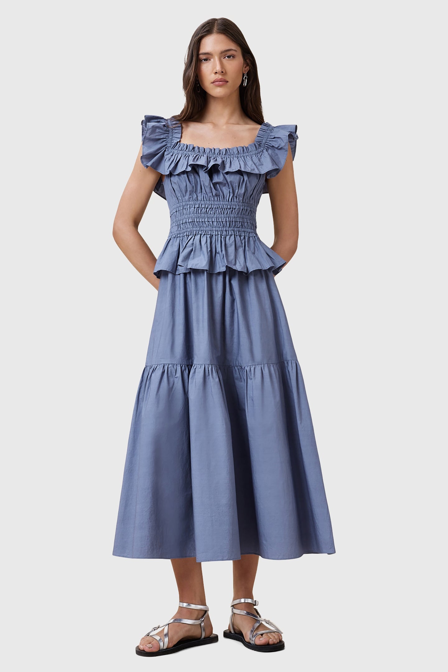 HALIA DRESS FLINT STONE BLUE 4