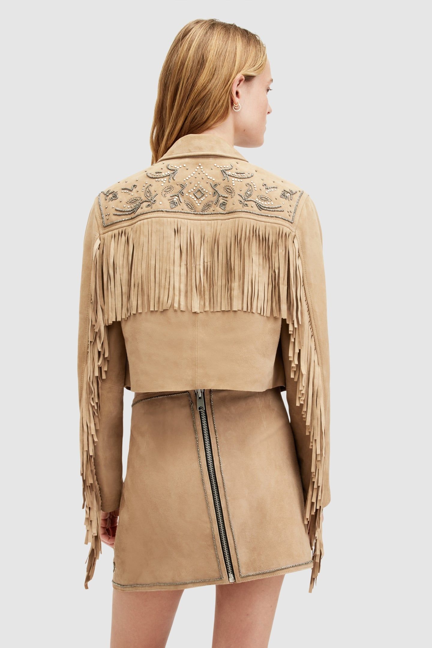 CORINNA SHAI BLAZER TAN BROWN 4