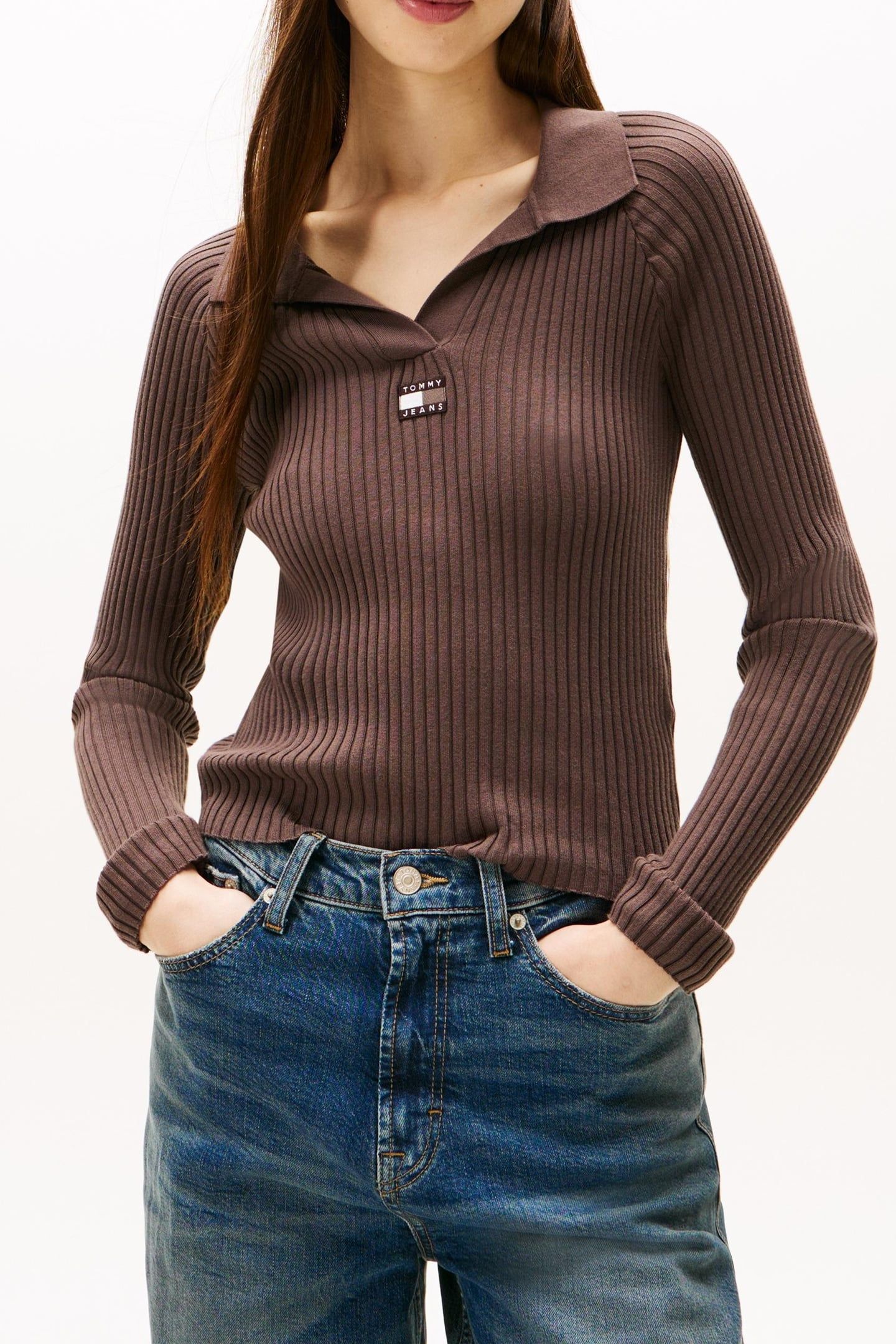 RIBBED POLO BLACK WALNUT 1