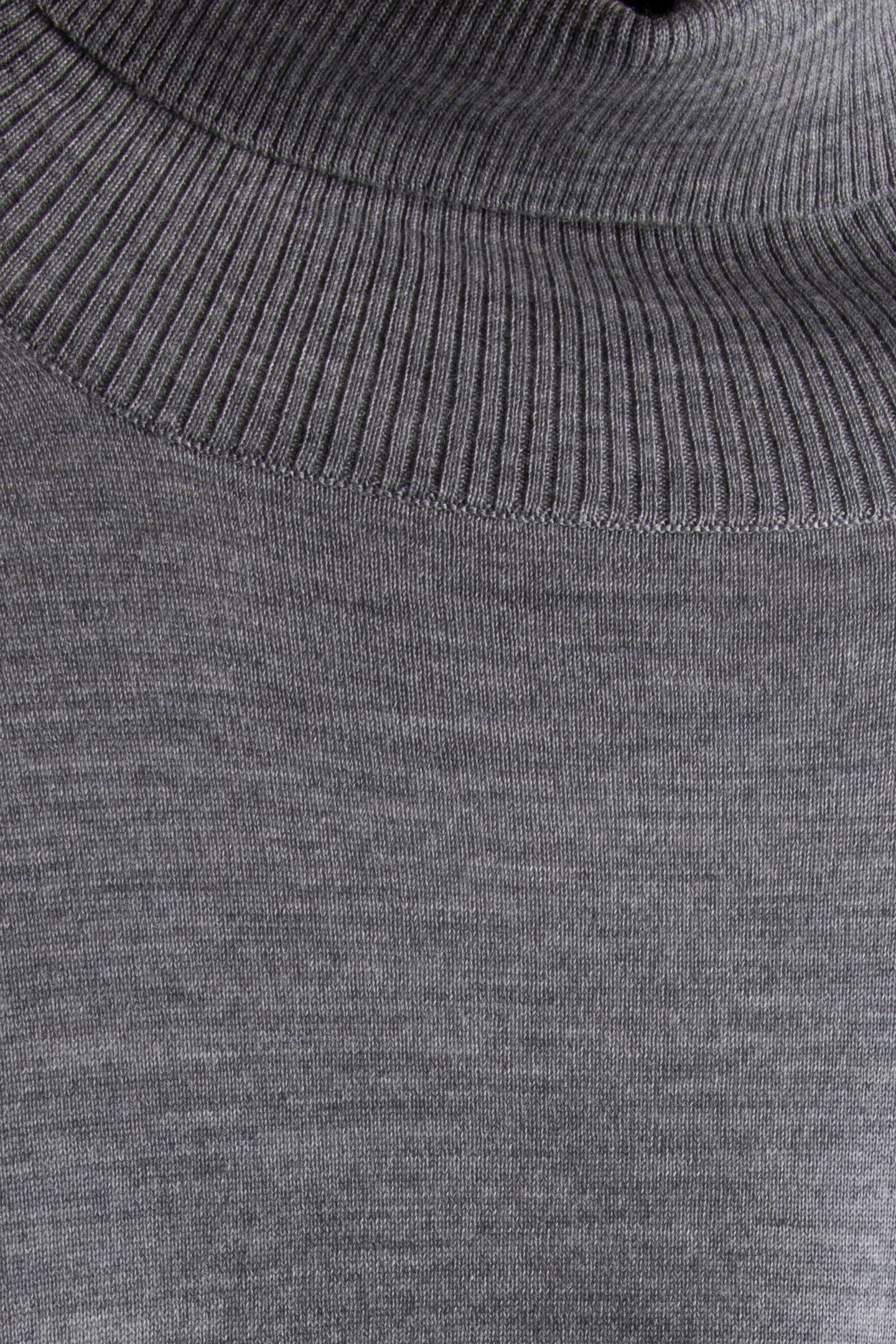 ROLLNECK LONG SLEEVE KNITS GREY HEATHER MELANGE 4