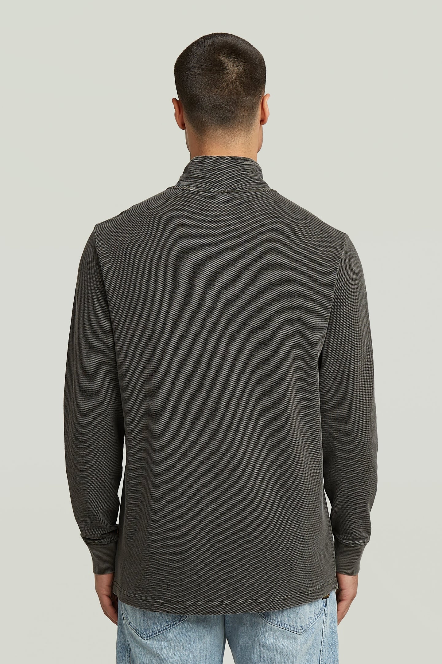 OVERDYED HALF ZIP TWEETER ASFALT GD 2