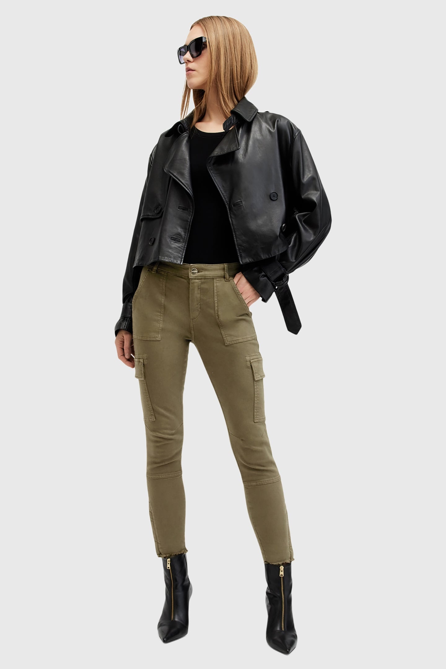 DURAN SKINNY CARGO KHAKI GREEN 6