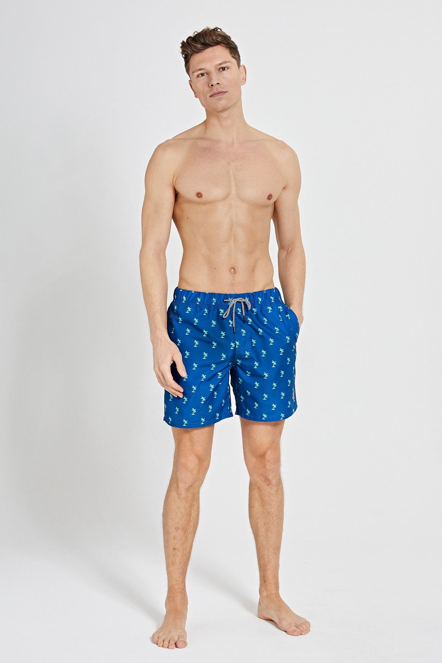 SWIMSHORT SHIWI PALM JEANS BLUE 2