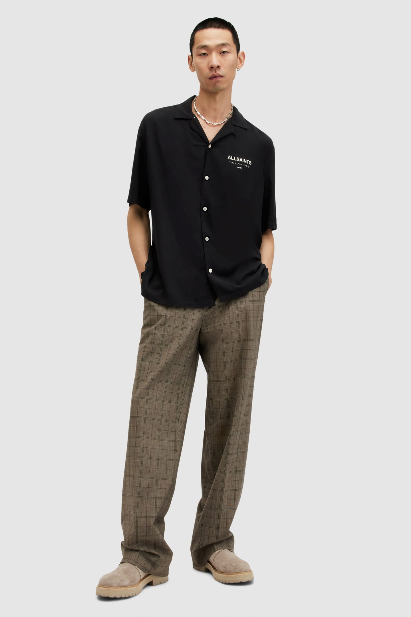 UNDERGROUND SS SHIRT JET BLACK/ECRU 1