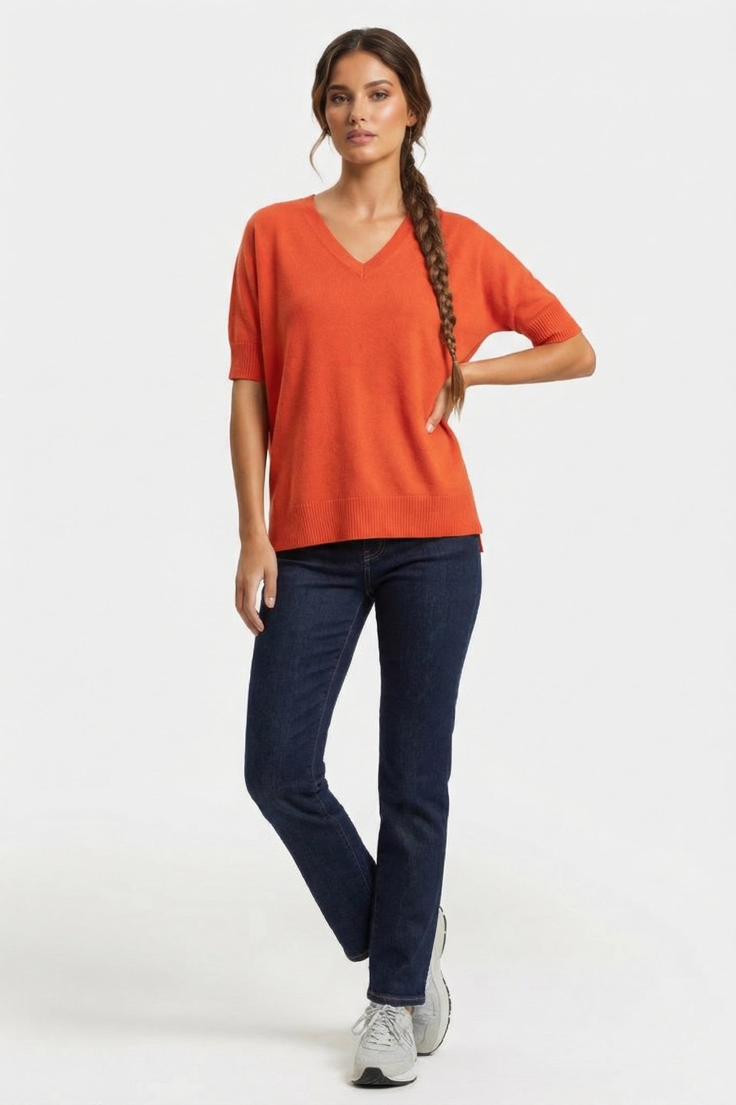 LILY PULLOVER BRIGHT ORANGE 1
