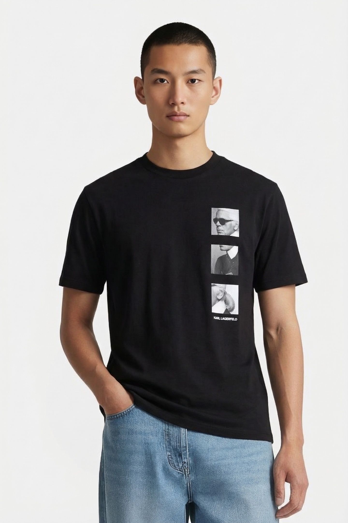 BLACK T-SHIRT CREWNECK 1