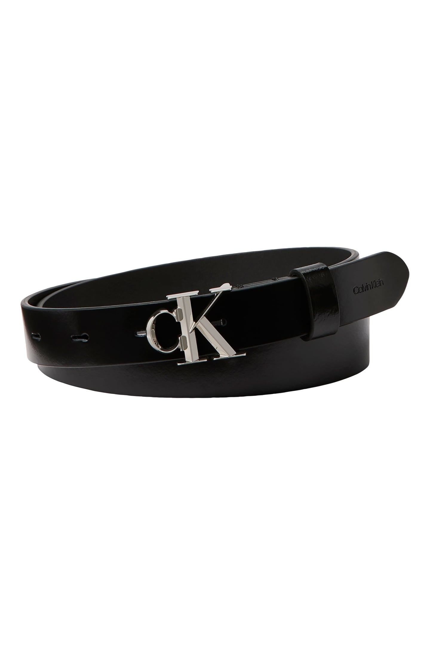 FACET BUCKLE SHINY STRAP BLACK/SHINY NICKEL 1