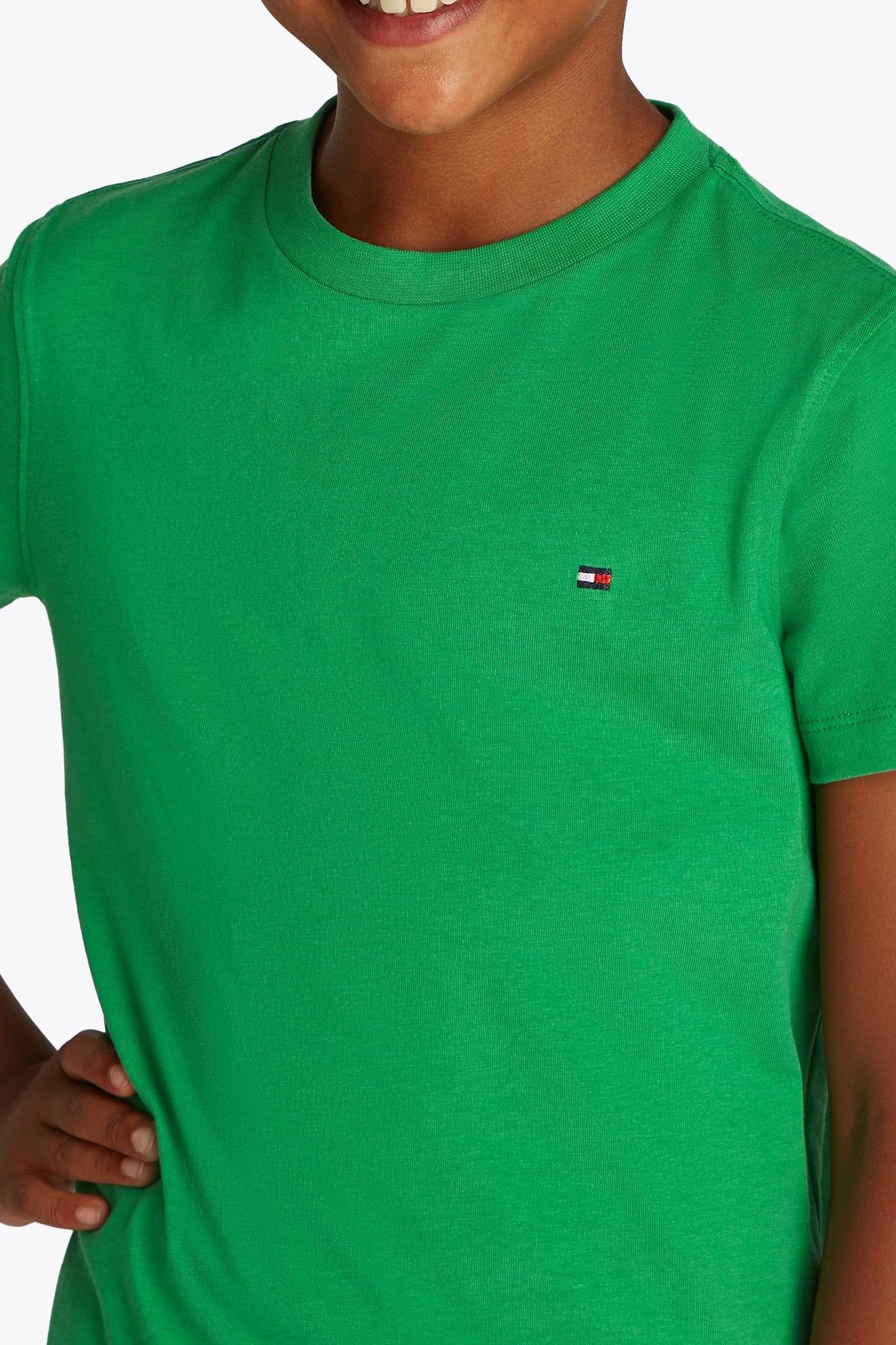 BOYS ESSENTIAL COTTON TEE RADIANT GREEN 5