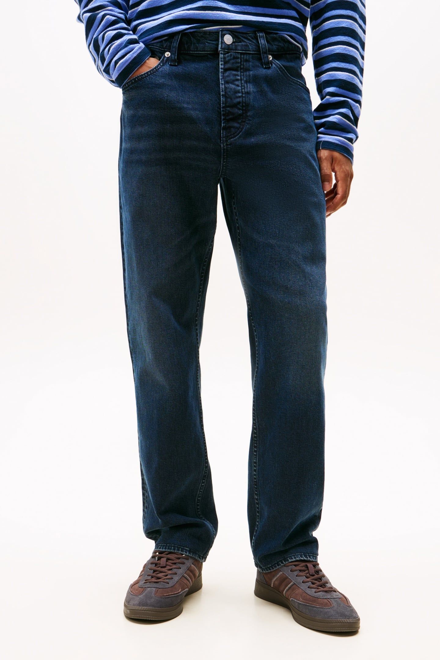 RYAN SLIM STRAIGHT JEANS DENIM BLUE BLACK 1