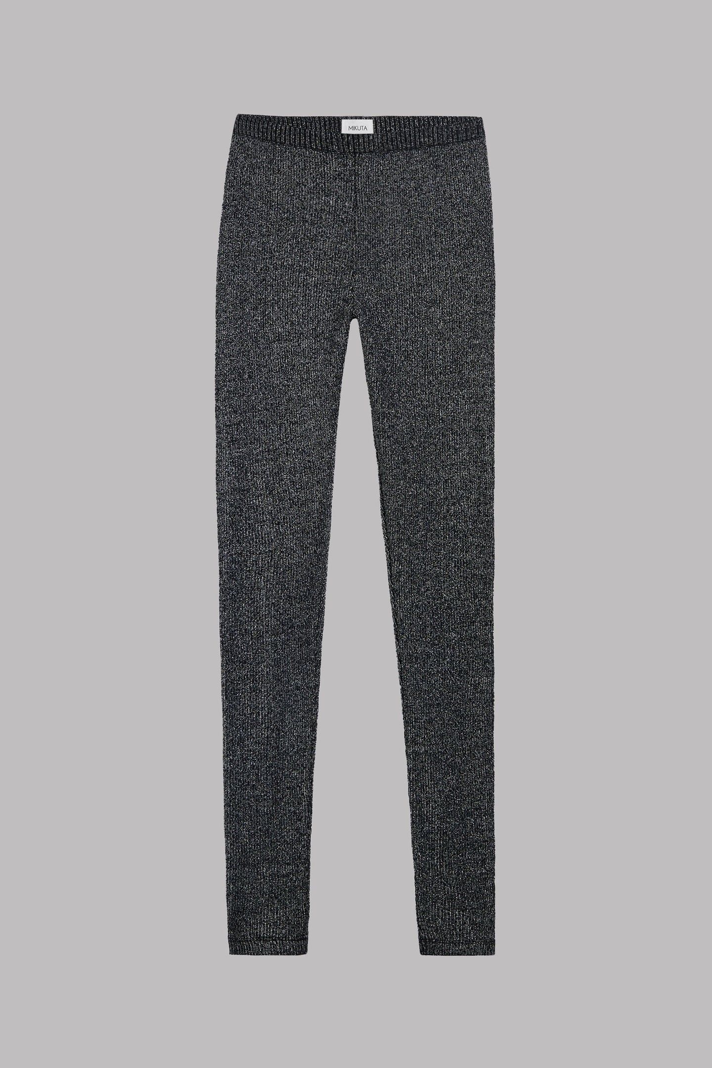 THE DARK GLITTER RIBBED LEGGINGS 3