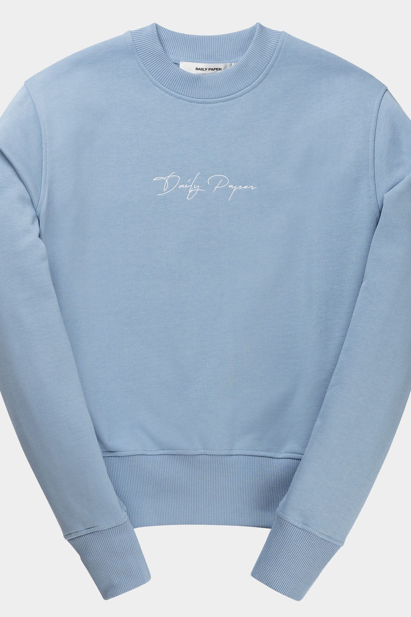 EVVIE SWEAT SCRIPT RAINWASHED BLUE 2