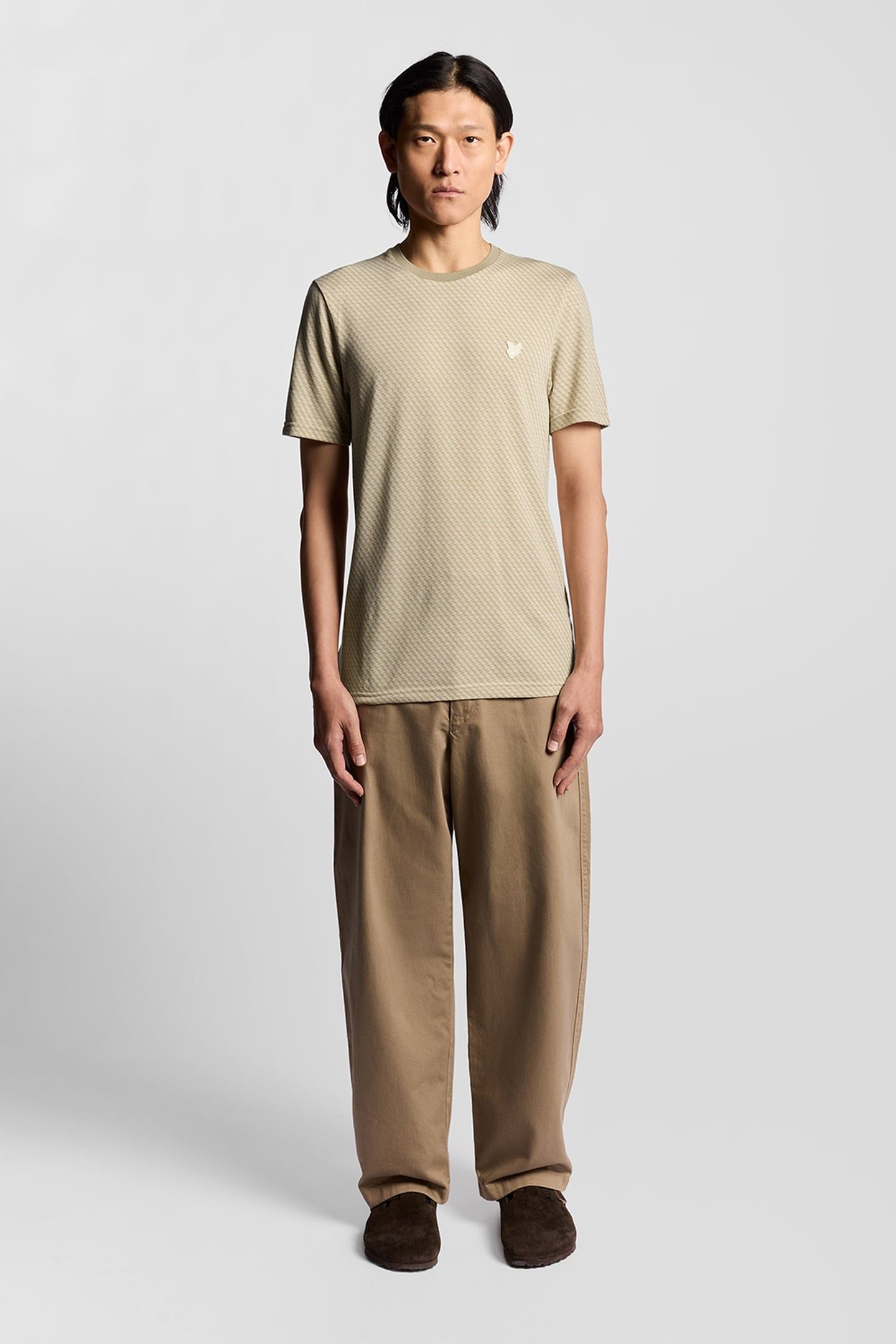 JACQUARD T-SHIRT NATURAL 1