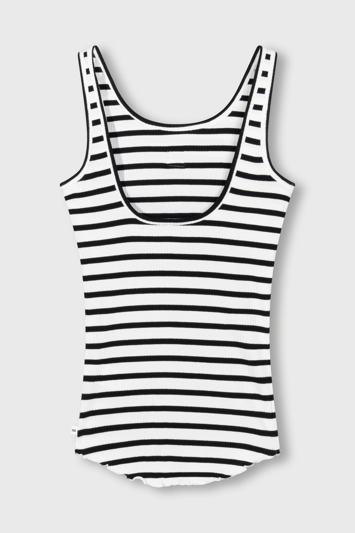 BALLET TOP BACK SCOOP STRIPES ECRU/BLACK 1