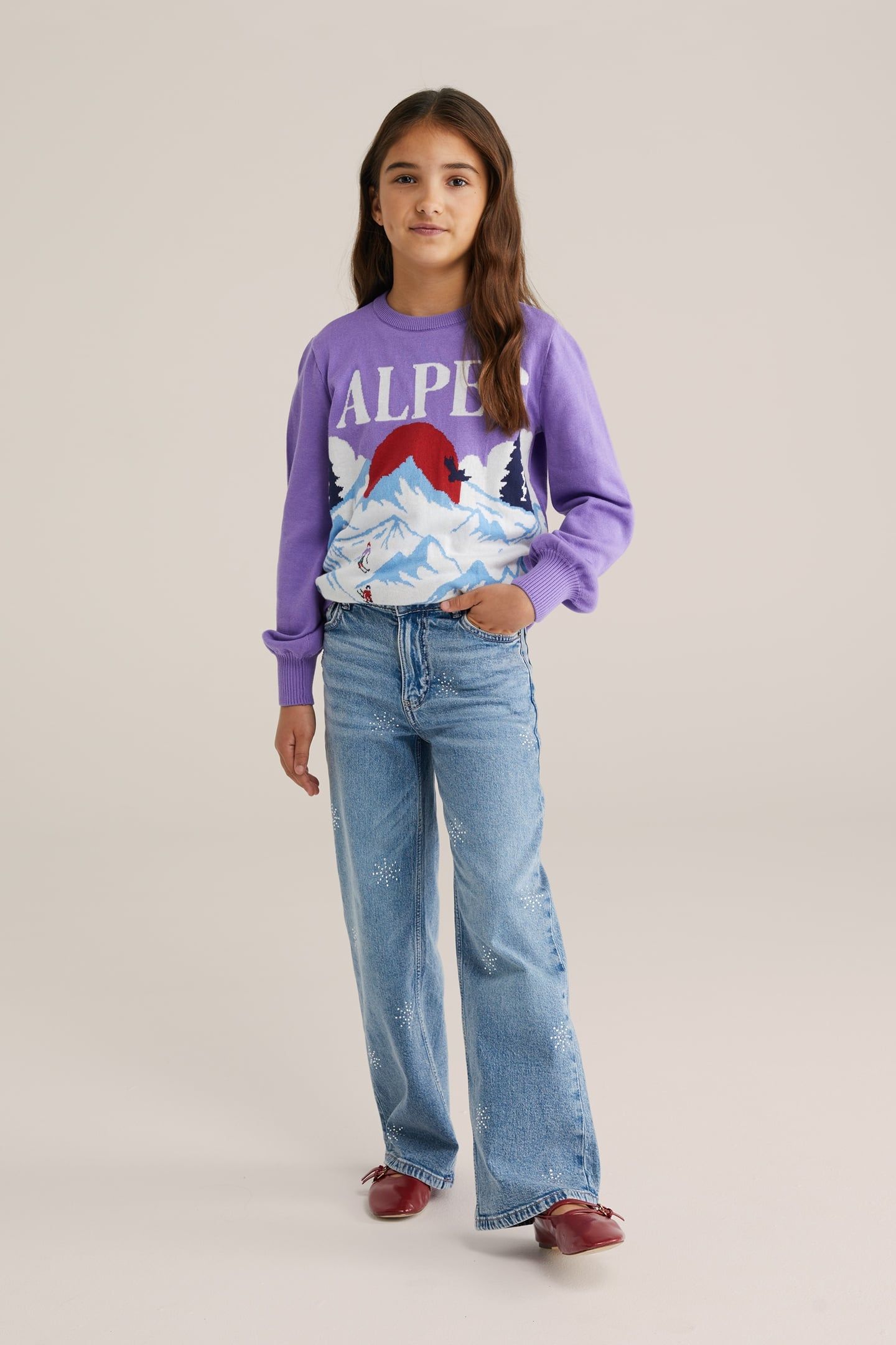 KNITTED PULLOVER LIGHT PURPLE 2