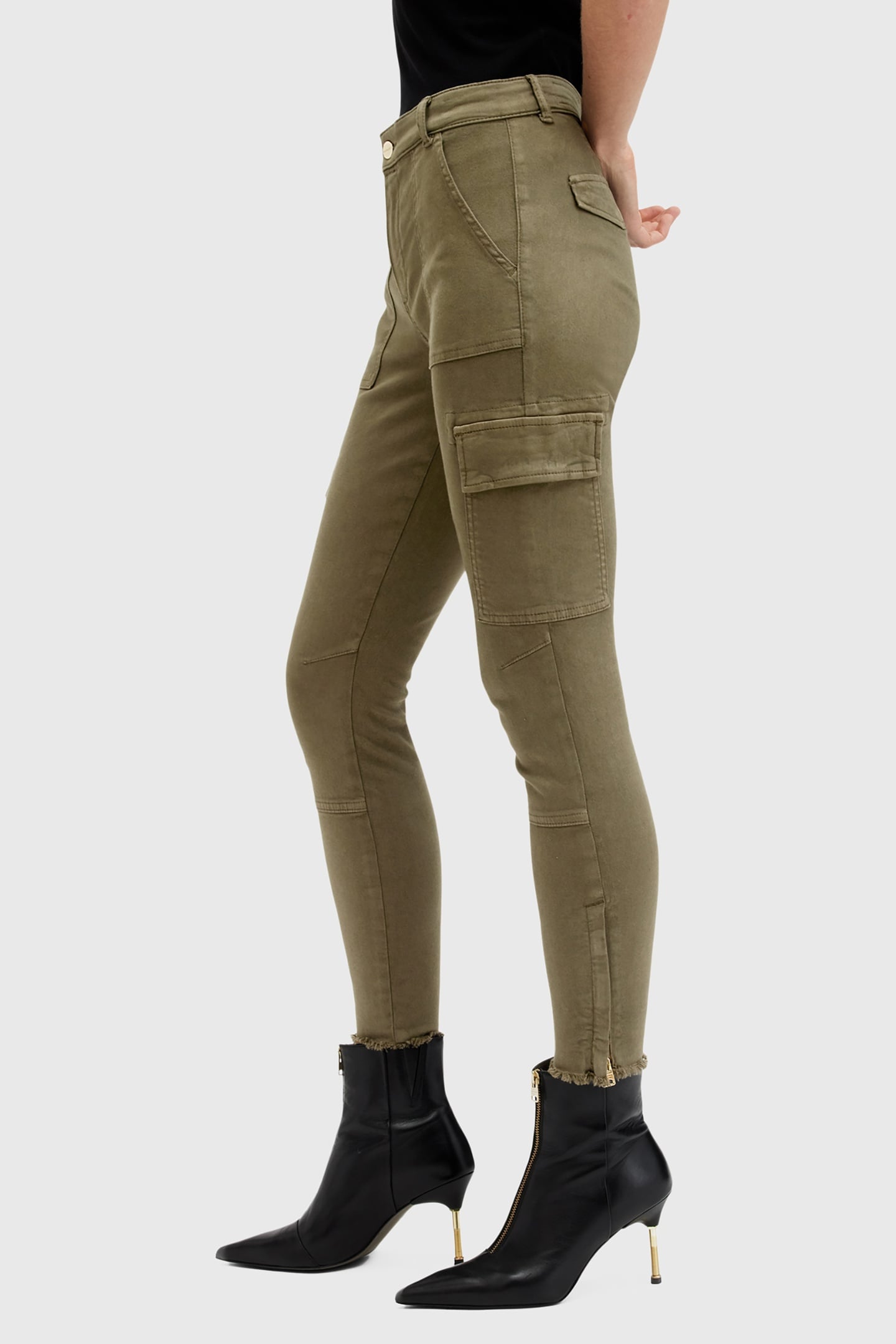 DURAN SKINNY CARGO KHAKI GREEN 3