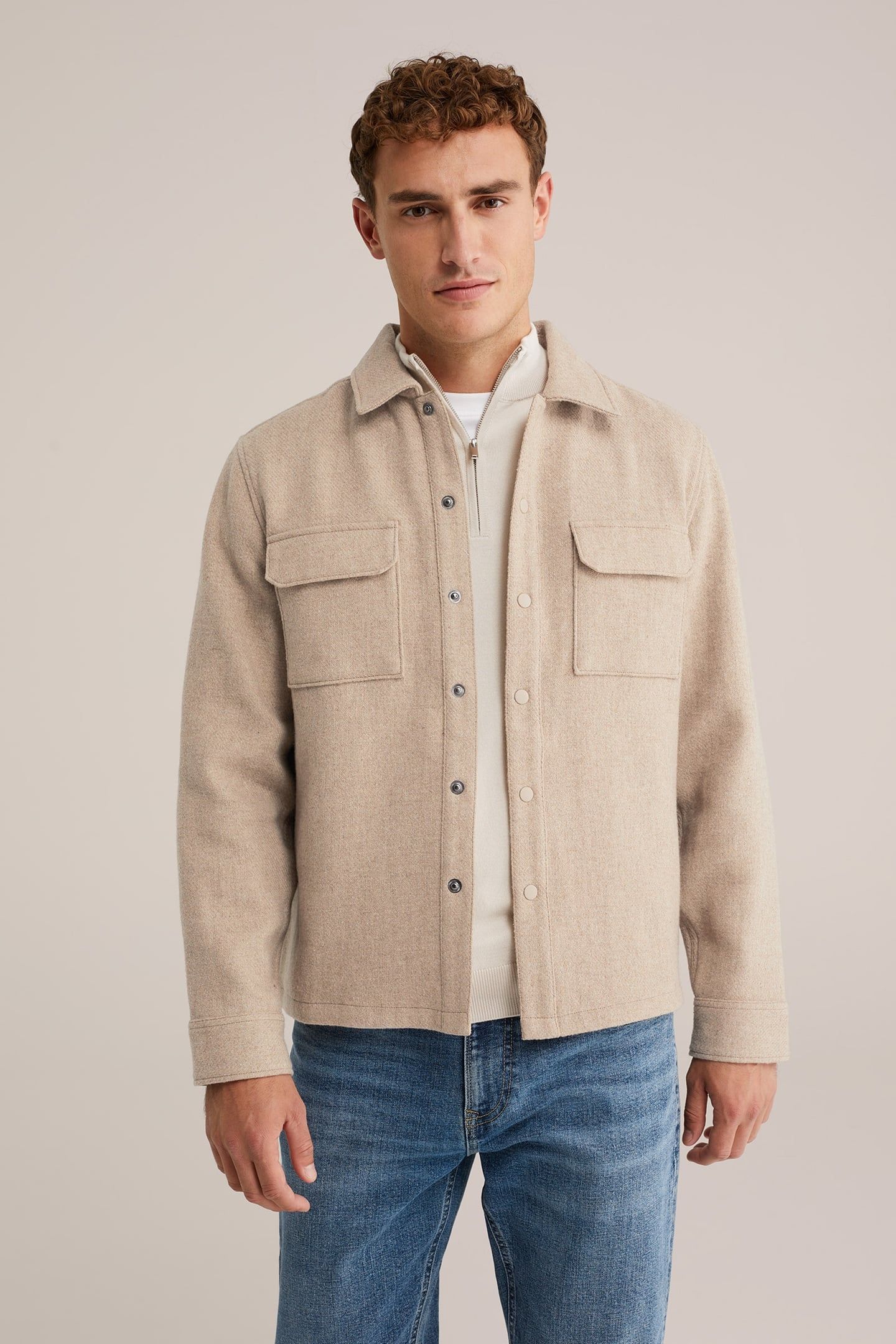 OVERSHIRT GREIGE 1