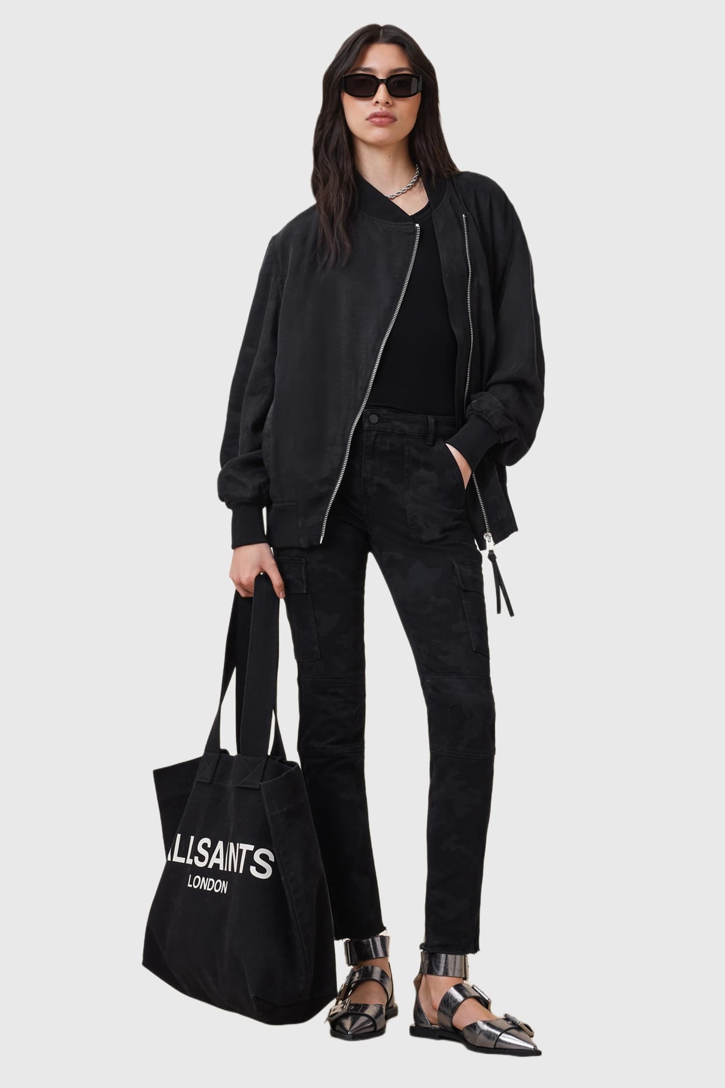 DURAN SKINNY CARGO CAMO BLACK 6