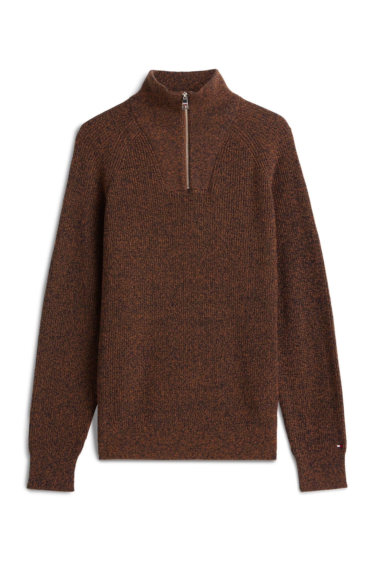 FISHERMAN RIB ZIP SWEATER HIGHLAND KHAKI 3