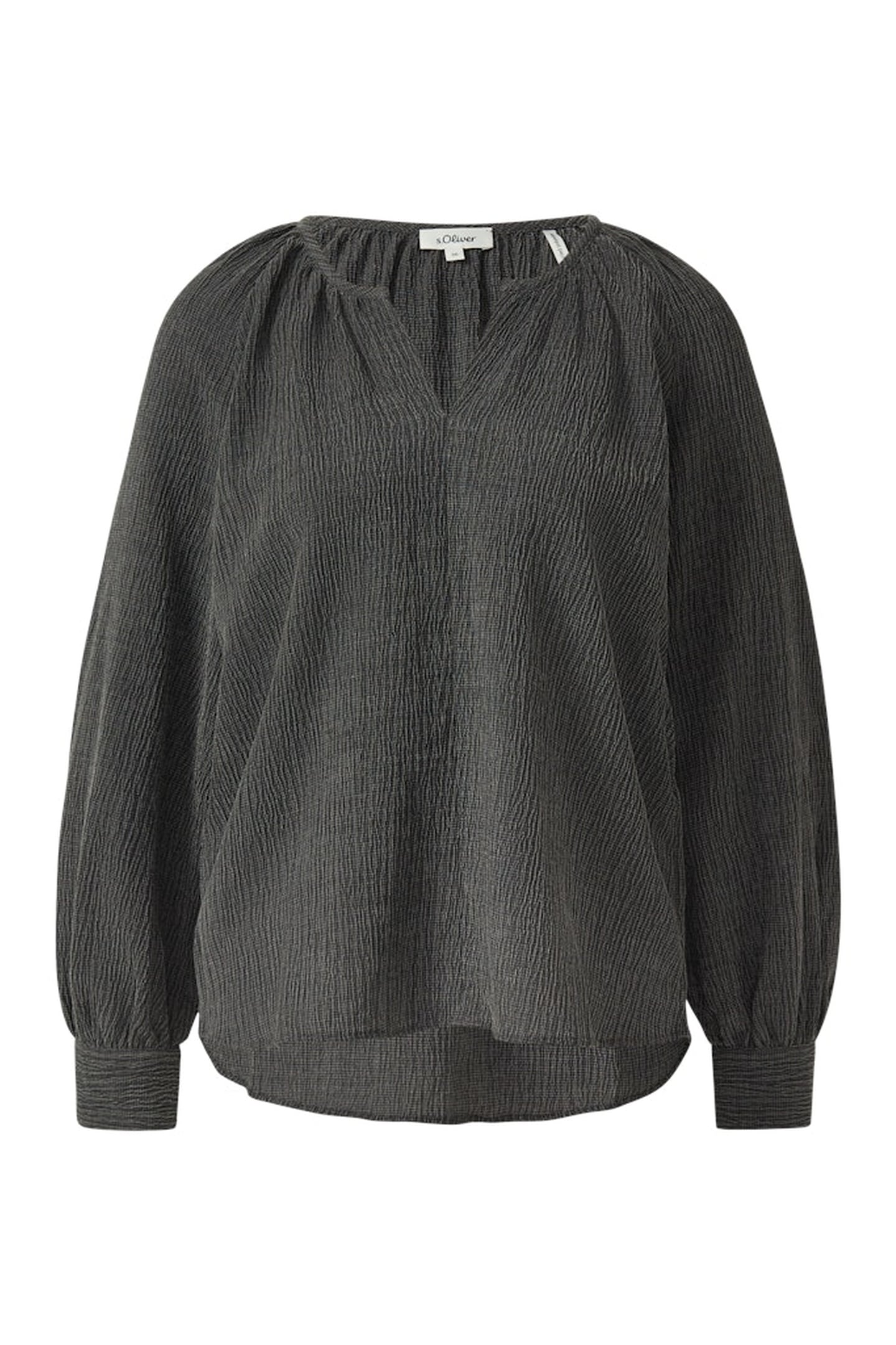 S.OLIVER BLOUSES GREY/BLACK 4