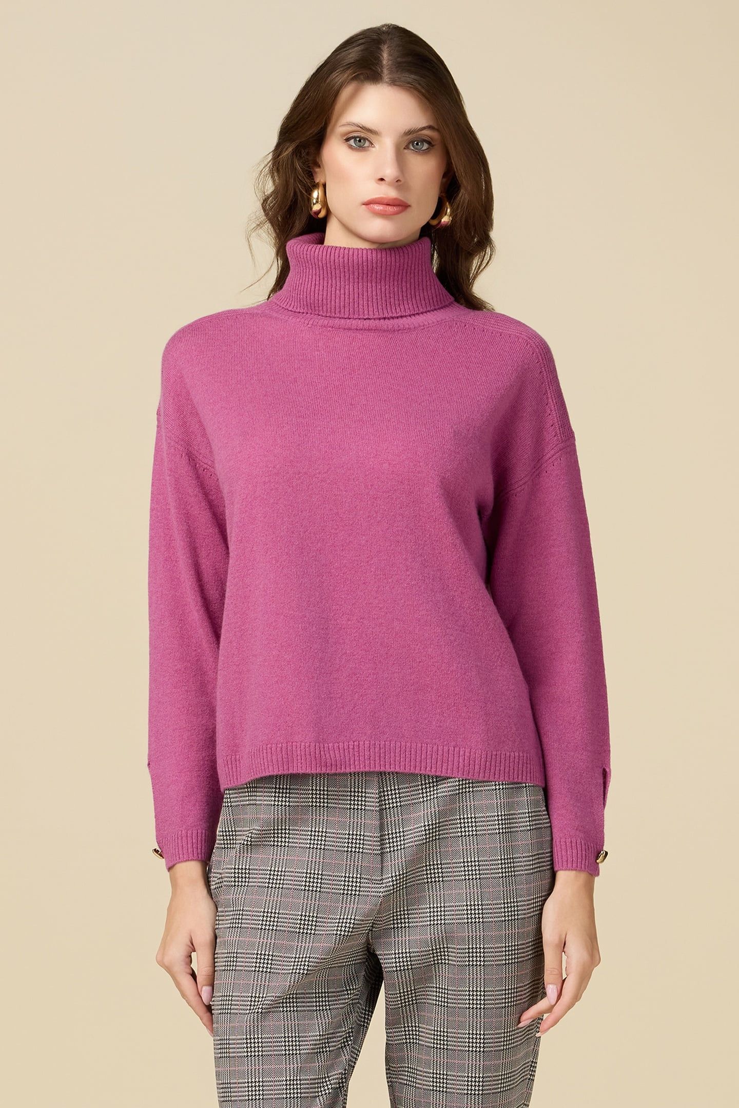 CASHMERE/WOOL TURTLENECK SWEATER LIGHT BLUE 1