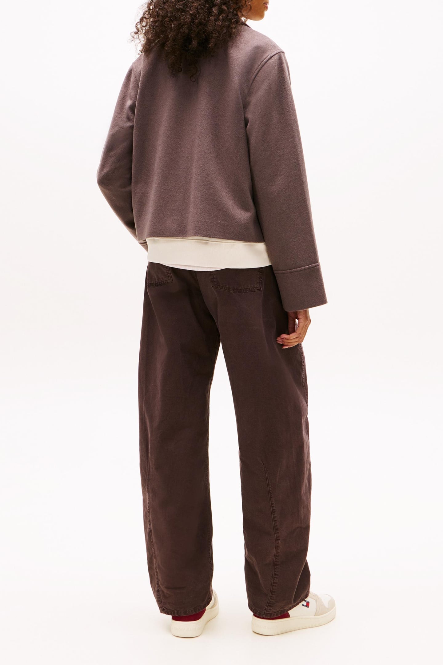 ZIP FRONT WOOL JACKET BLACK WALNUT 3