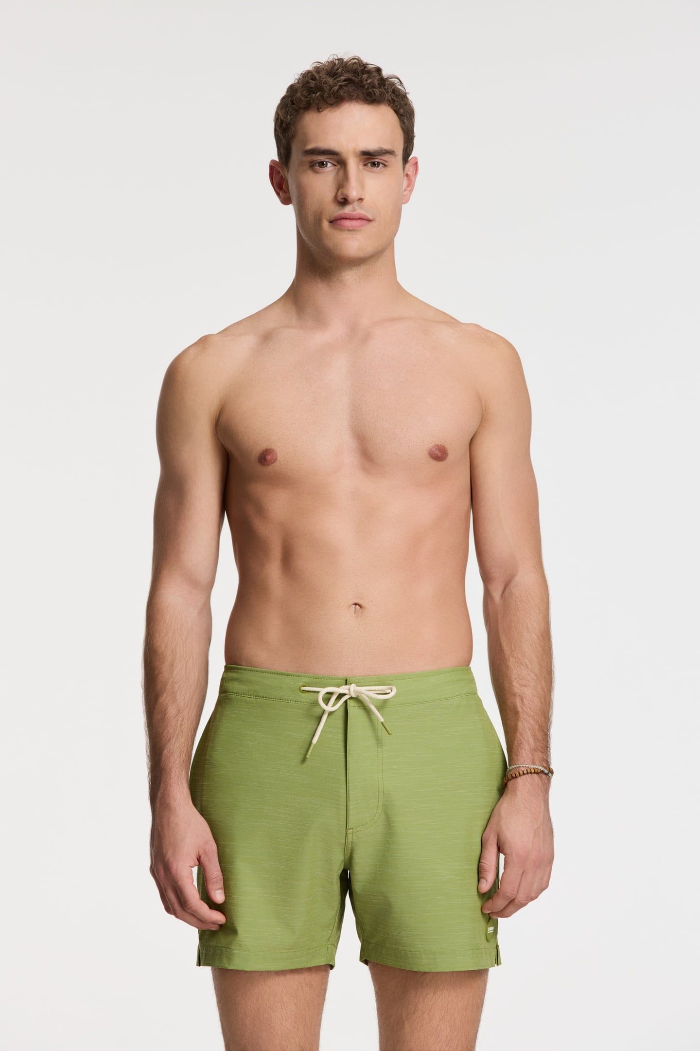 OWEN SWIM SHORTS 5 INCH SOLID GREEN FERN 2